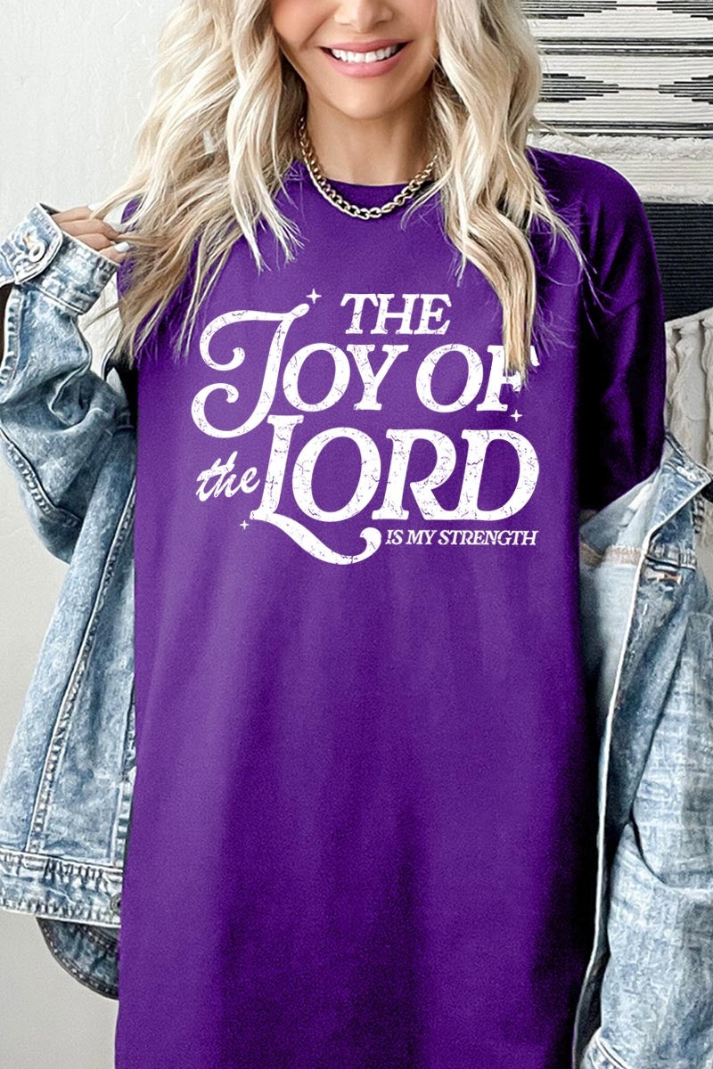5000P-E3179 Joy of the Lord Graphic Plus Heavy Cotton Tee $12.75