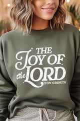 UL180P-E3179 Joy of the Lord Graphic Plus Sweatshirt $25