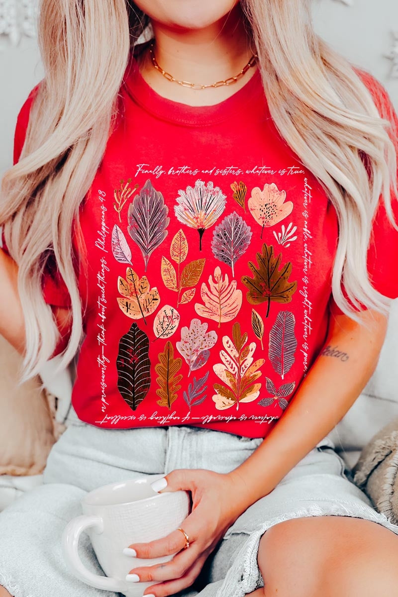US3001-E3147 Christian Fall Graphic Tee $12.5