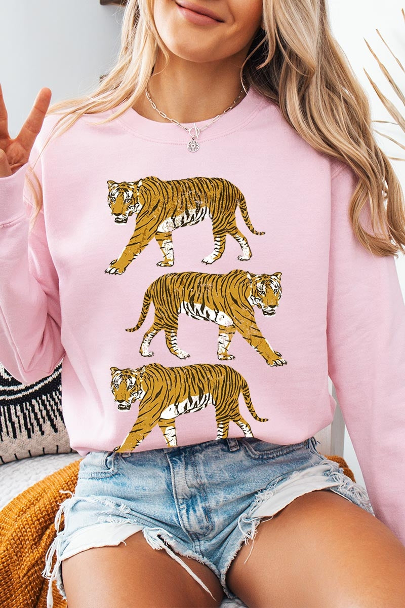 UL180-E3104 Retro Tigers Graphic Sweatshirt $20