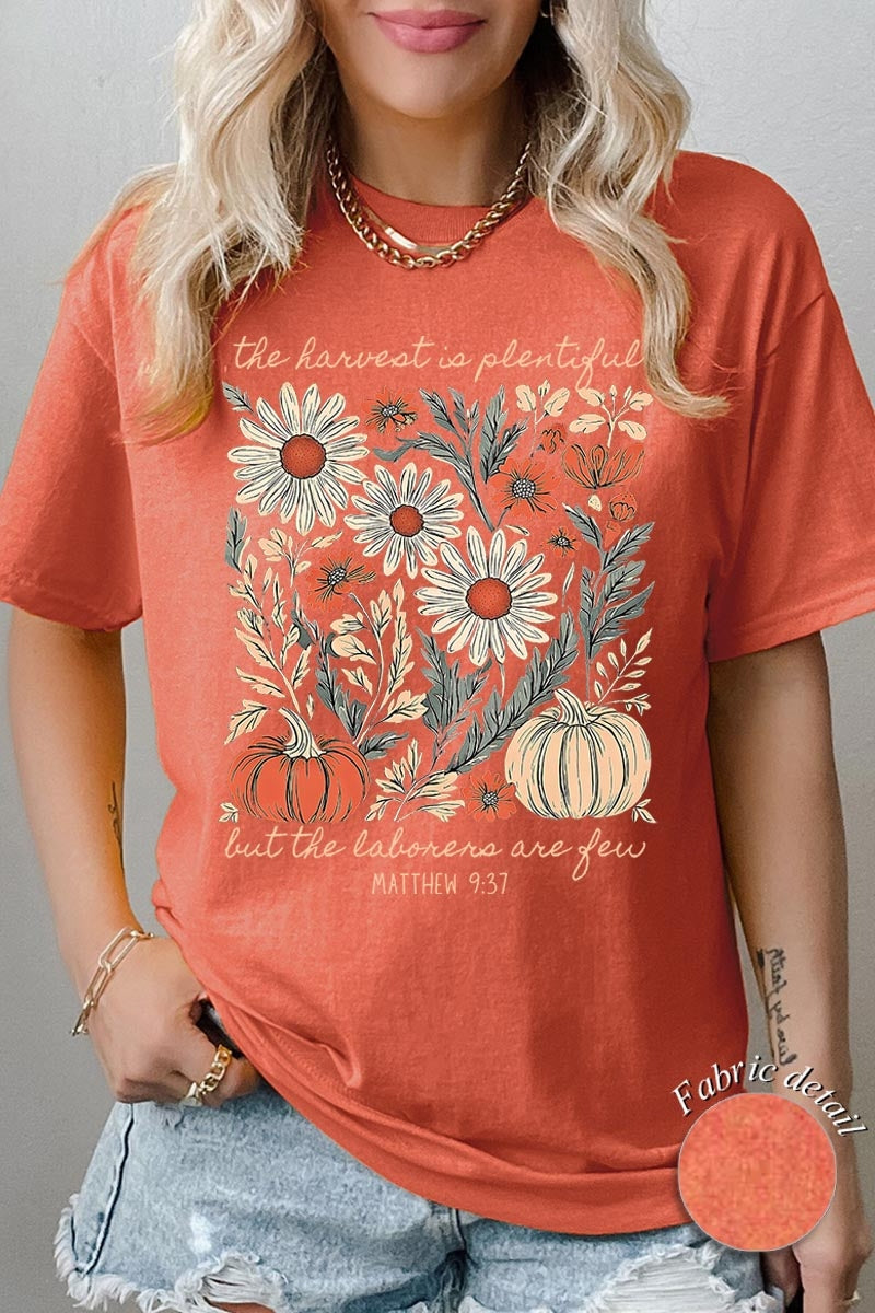 5000P-E3173 Faith Harvest Graphic Plus Heavy Cotton Tee $12.75
