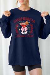 UL240P-E3216 Gingerbread Martini Club Graphic Plus Long Sleeve Tee $17