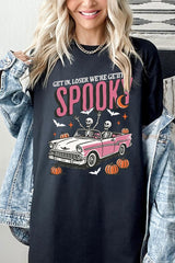 5000P-E3142 Spooky Skeleton Graphic Plus Heavy Cotton Tee $12.75