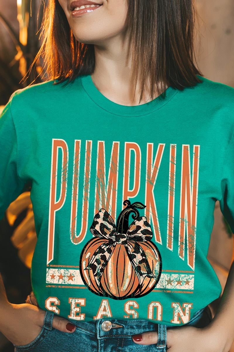 US3001P-E3145 Pumpkin Season Graphic Plus Tee $16
