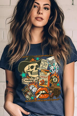 US3001P-E3096 Vintage Western Collage Graphic Plus Tee $16