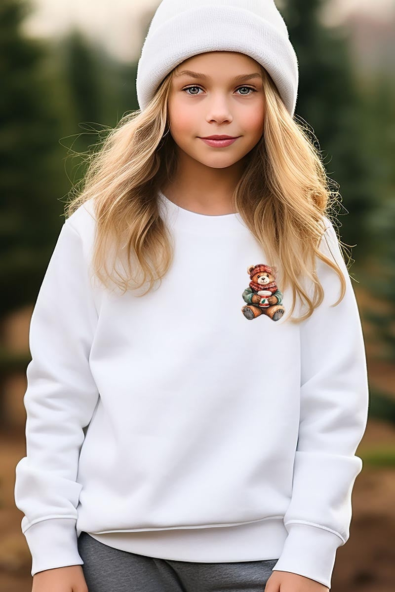 UL180B-E3175Z Christmas bear Kids Graphic Sweatshirt $20