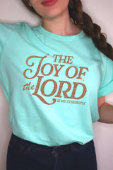US3001-E3179 Joy of the Lord Graphic Tee $12.5