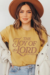 US3001-E3179 Joy of the Lord Graphic Tee $12.5