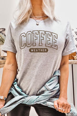 US3001P-E3207 Coffee Weather Graphic Plus Tee $16