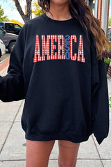 UL180-E3468 God Bless USA Graphic Sweatshirt $20