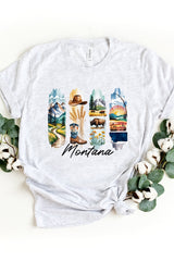 US3001P-E3061MT Montana State Brushstroke Graphic Plus Tee $16