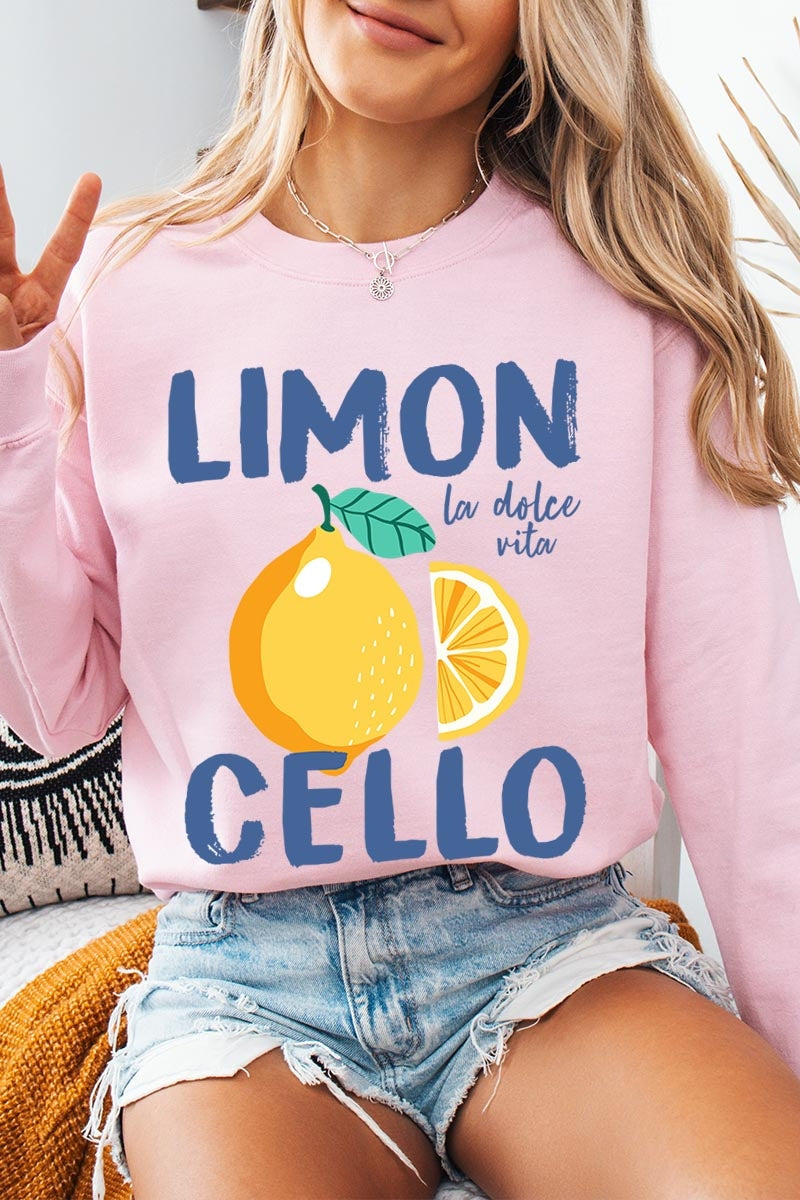 UL180P-E3056 Limoncello Graphic Plus Sweatshirt $25