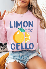 UL180P-E3056 Limoncello Graphic Plus Sweatshirt $25