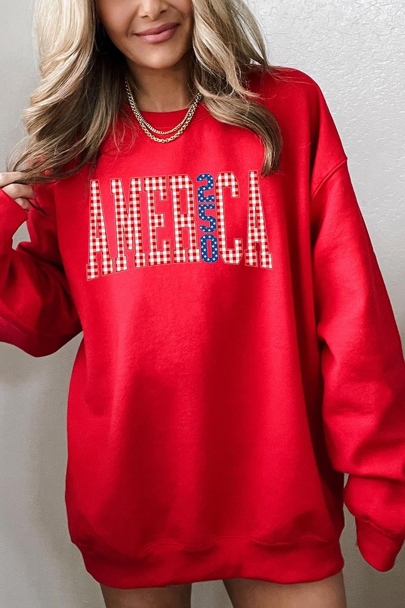 UL180-E3468 God Bless USA Graphic Sweatshirt $20