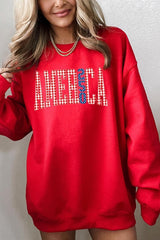 UL180-E3468 God Bless USA Graphic Sweatshirt $20
