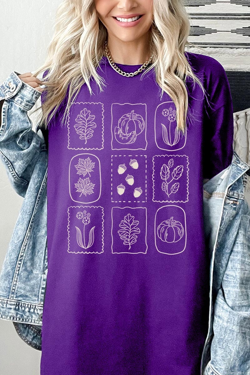 5000-E3101 Autumn Graphic Heavy Cotton Tee $9