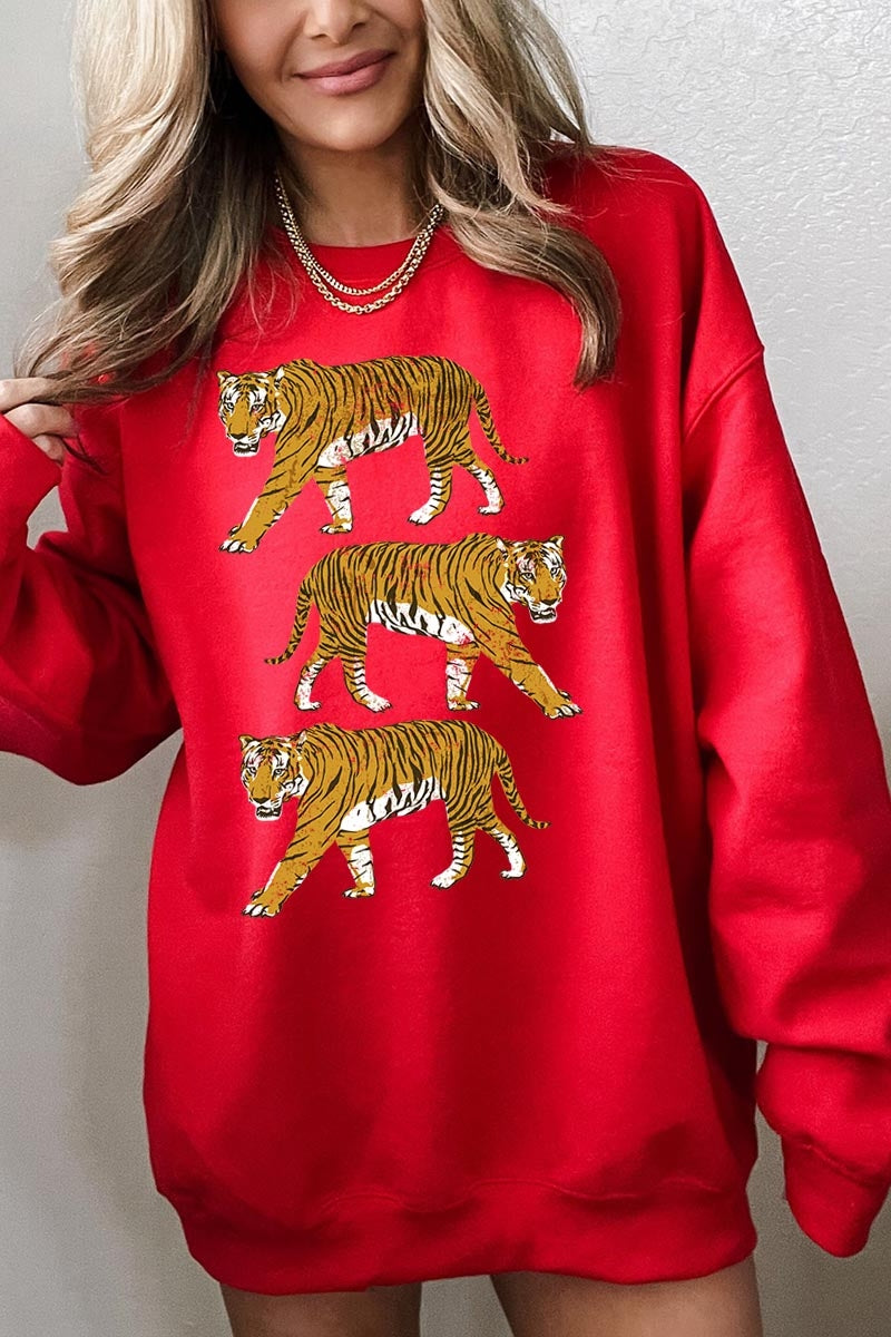 UL180P-E3104 Retro Tigers Graphic Plus Sweatshirt $25