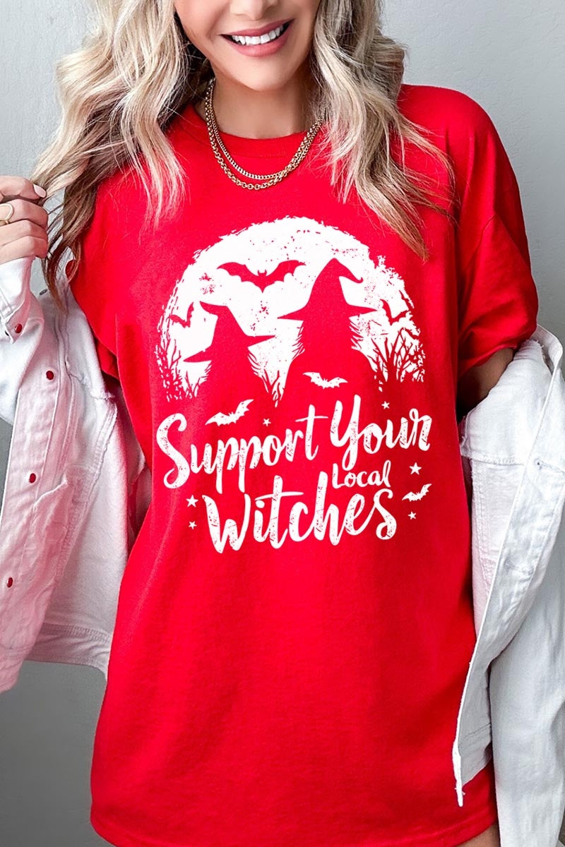 5000P-E3161 Local Witches Halloween Graphic Plus Heavy Cotton Tee $12.75