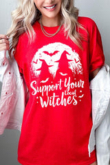5000P-E3161 Local Witches Halloween Graphic Plus Heavy Cotton Tee $12.75