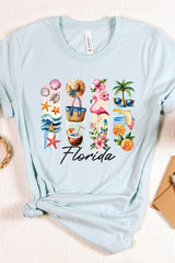 US3001-E3061FL Florida State Brushstroke Graphic Tee $12.5