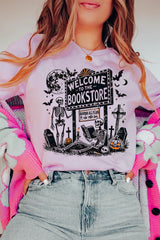 US3001P-E3122 Bookstore Halloween Graphic Plus Tee $16