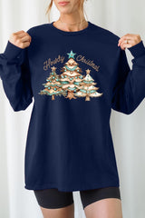 UL240-E3185 Howdy Christmas Graphic Long Sleeve Tee $13.75