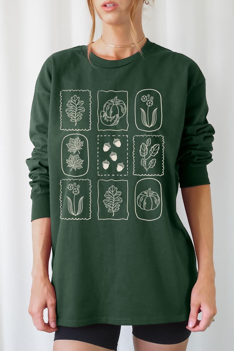 UL240P-E3101 Autumn Graphic Plus Long Sleeve Tee $17