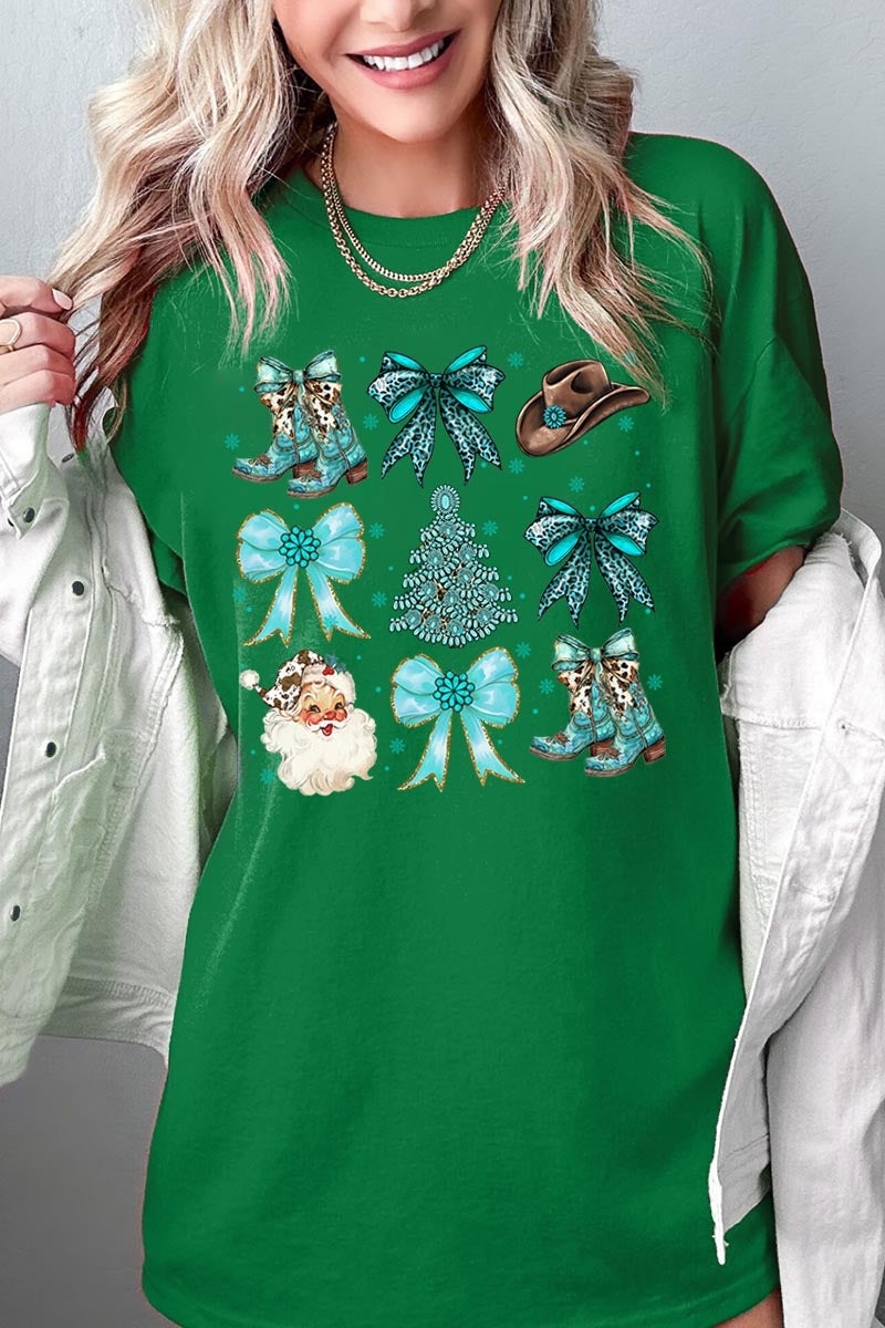 5000P-E3180 Western Christmas Graphic Plus Heavy Cotton Tee $12.75