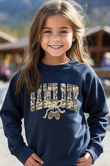 UL180B-E3131Z Football Game Day Camo Kids Graphic Sweatshirt $20