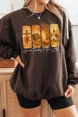 UL180P-E3169 Give Thanks To The Lord Graphic Plus Sweatshirt $25