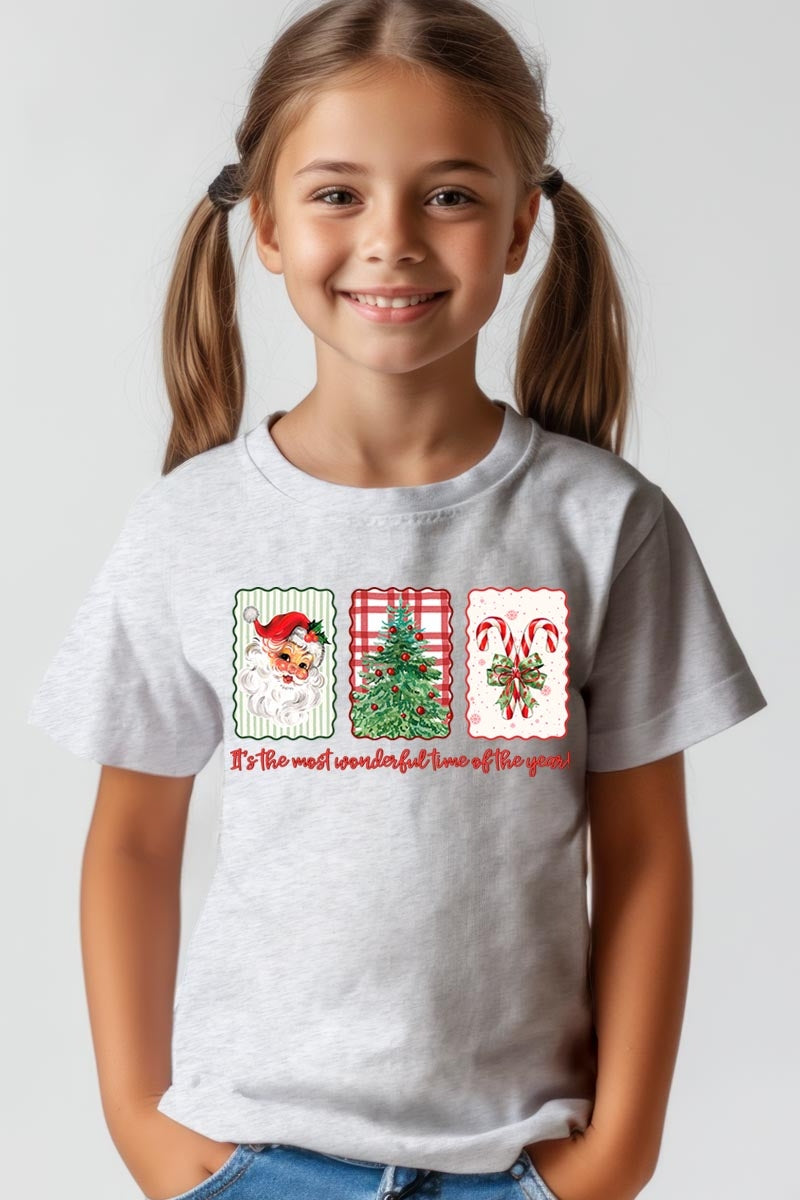 US3001Y-E3201Z Most Wonderful Time Kids Graphic Tee $11