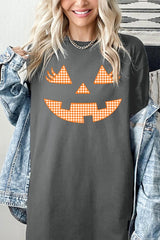 5000P-E3148 Cute Pumpkin Halloween Plus Heavy Cotton Tee $12.75