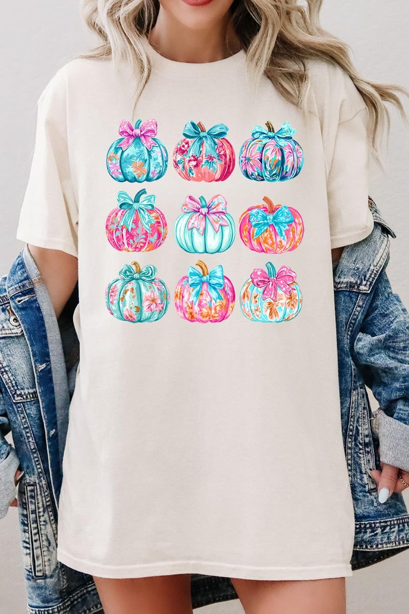 5000P-E3137 Coquette Pumpkin Graphic Plus Heavy Cotton Tee $12.75