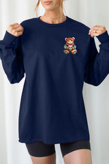 UL240P-E3175 Christmas bear Graphic Plus Long Sleeve Tee $17
