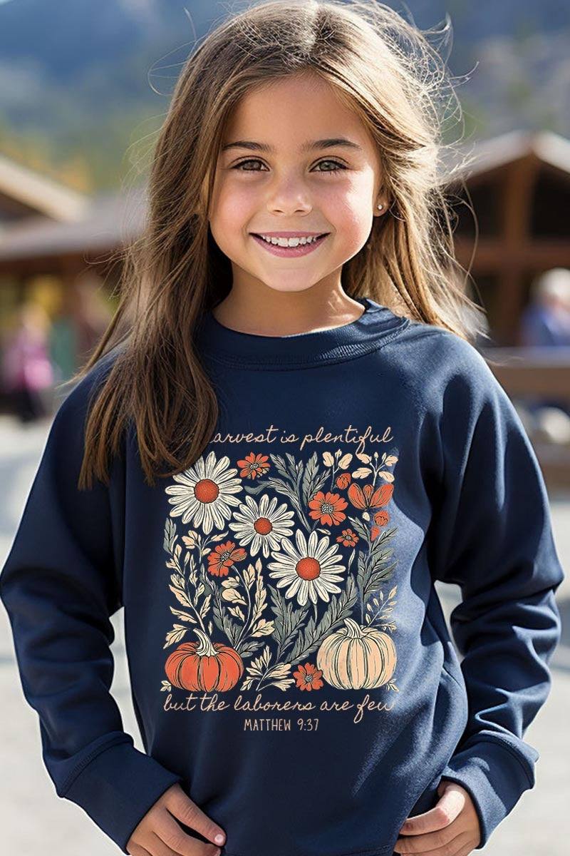 UL180B-E3173Z Faith Harvest Kids Graphic Sweatshirt $20