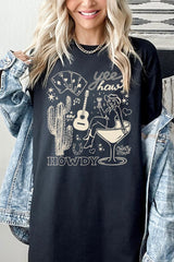 5000-E3097 Cowgirl Country Music Graphic Heavy Cotton Tee $9