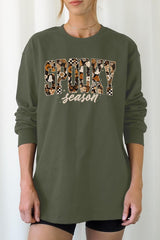 UL240P-E3105 Spooky Season Halloween Plus Long Sleeve Tee $17