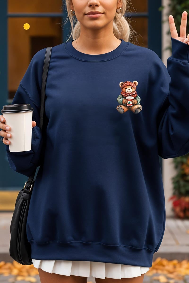 UL180-E3175 Christmas bear Graphic Sweatshirt $20