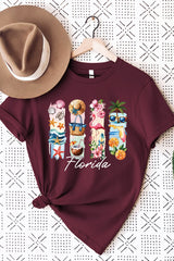 US3001P-E3061FL Florida State Brushstroke Graphic Plus Tee $16
