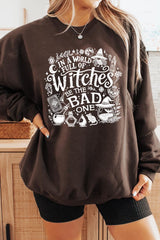 UL180-E3139 In a World of Witches Graphic Sweatshirt $20