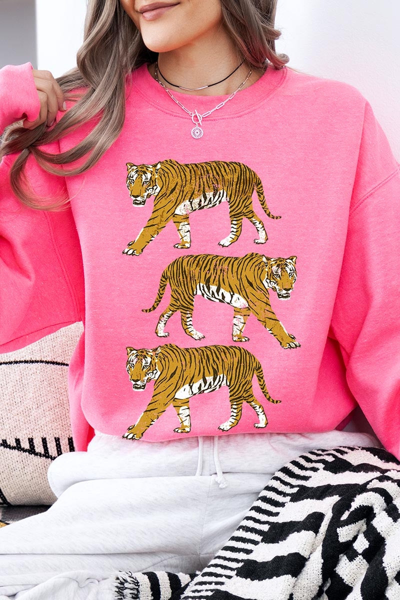 UL180P-E3104 Retro Tigers Graphic Plus Sweatshirt $25