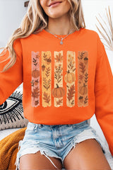 UL180P-E3110 Brushstroke Boho Fall Graphic Plus Sweatshirt $25