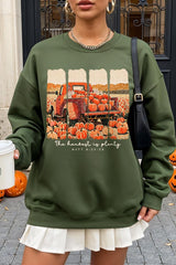 UL180P-E3172 Harvest Is Plenty Graphic Plus Sweatshirt $25
