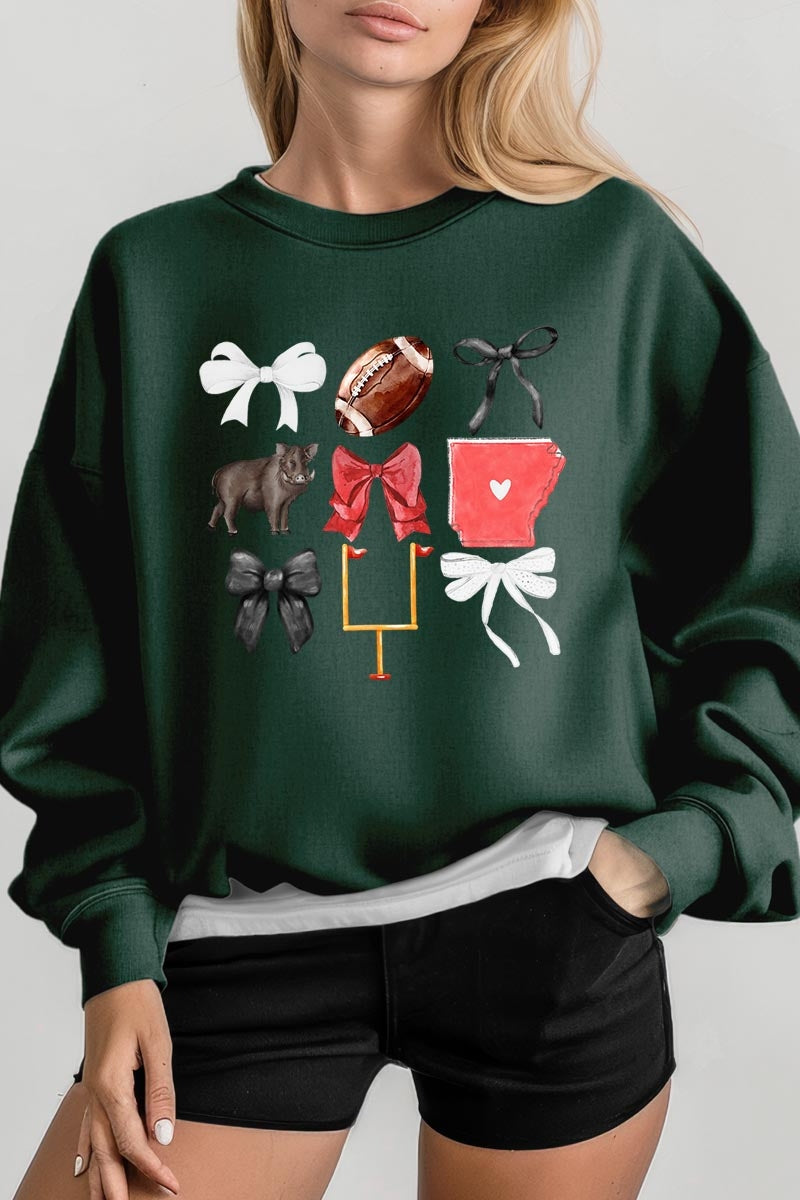 UL180-E3077 Arkansas Football Graphic Sweatshirt $20