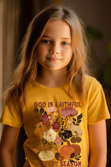 US3001Y-E3171Z Faithful In Every Season Kids Graphic Tee $11