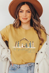 US3001P-E3183 Nativity Gift Graphic Plus Tee $16