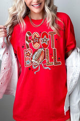 5000-E3053 Brushstroke Football Graphic Heavy Cotton Tee $9