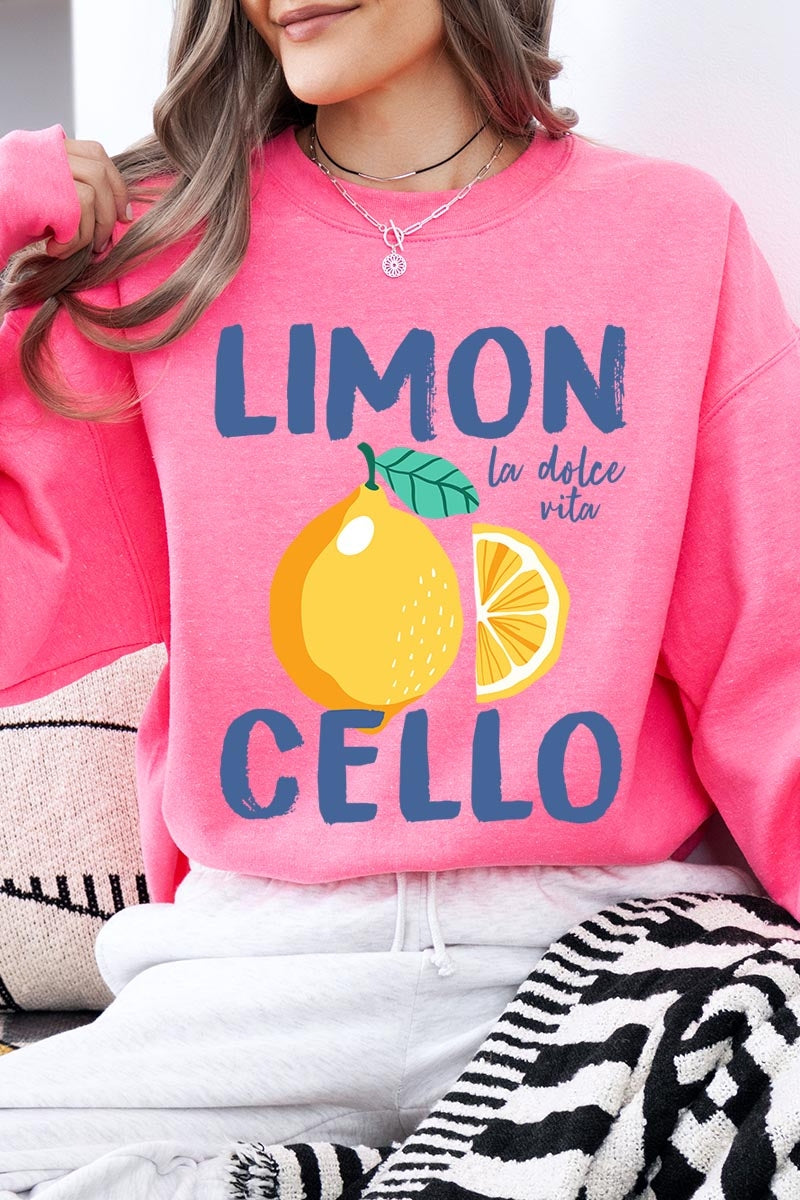 UL180P-E3056 Limoncello Graphic Plus Sweatshirt $25