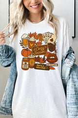5000-E3119 Retro Fall Collage Graphic Heavy Cotton Tee $9