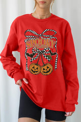 UL240-E3085 Pumpkin Cherries Graphic Long Sleeve Tee $13.75